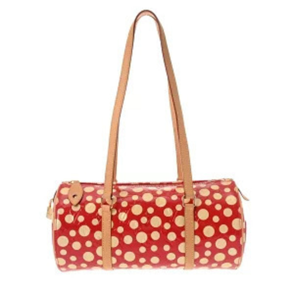 Louis Vuitton Monogram Vernis Papillon Rouge Red Infinity Dot Handbag